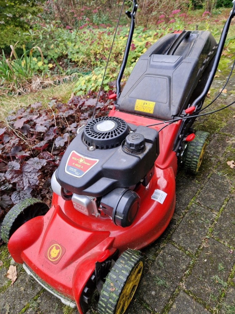 Grasmaaier WOLF Garten met opvangbak en mulcher, Tuin en Terras, Ophalen, Cirkelmaaier, Gebruikt, WOLF-Garten