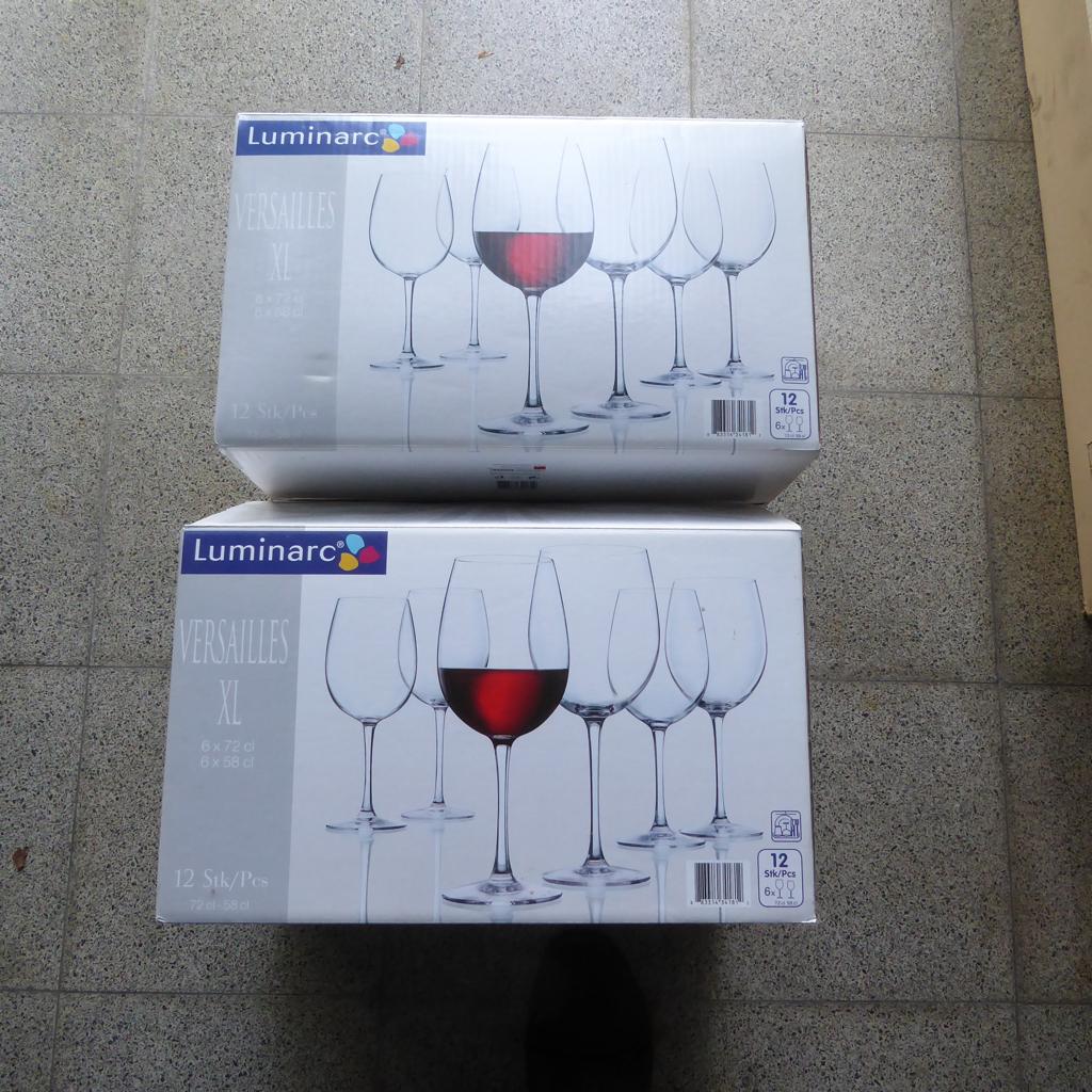 Luminarc wijnglazen, 11 X 58 cl + 12 X 72 cl, Enlèvement, Neuf