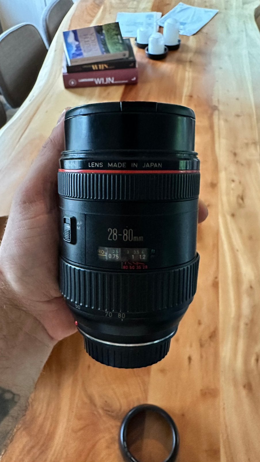 Canon ef 28-80mm f2.8-4 L USM MET FOCUSHUNT, TV, Hi-fi & Vidéo, Comme neuf, Canon EF, Canon, Enlèvement ou Envoi