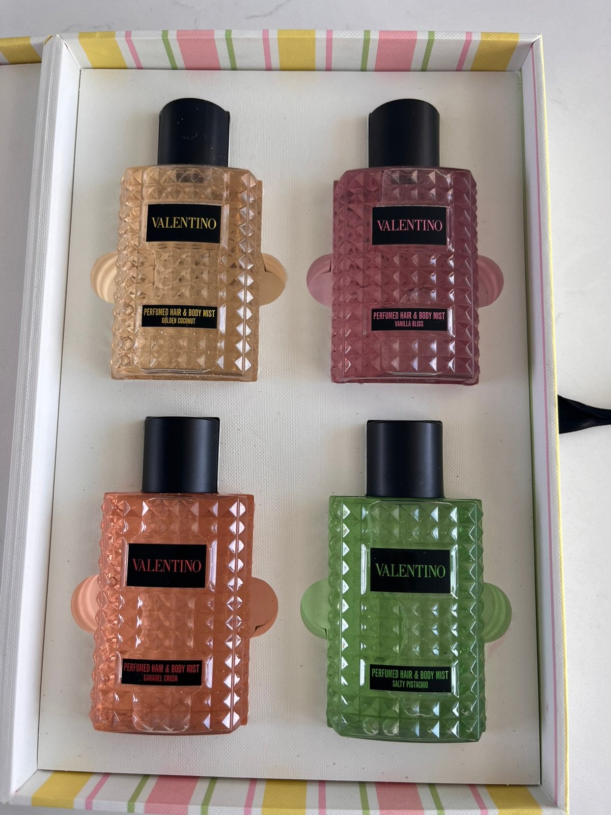 Valentino BorninRom brume parfumée cheveux&corps - 4x100 ml, Enlèvement ou Envoi, Comme neuf