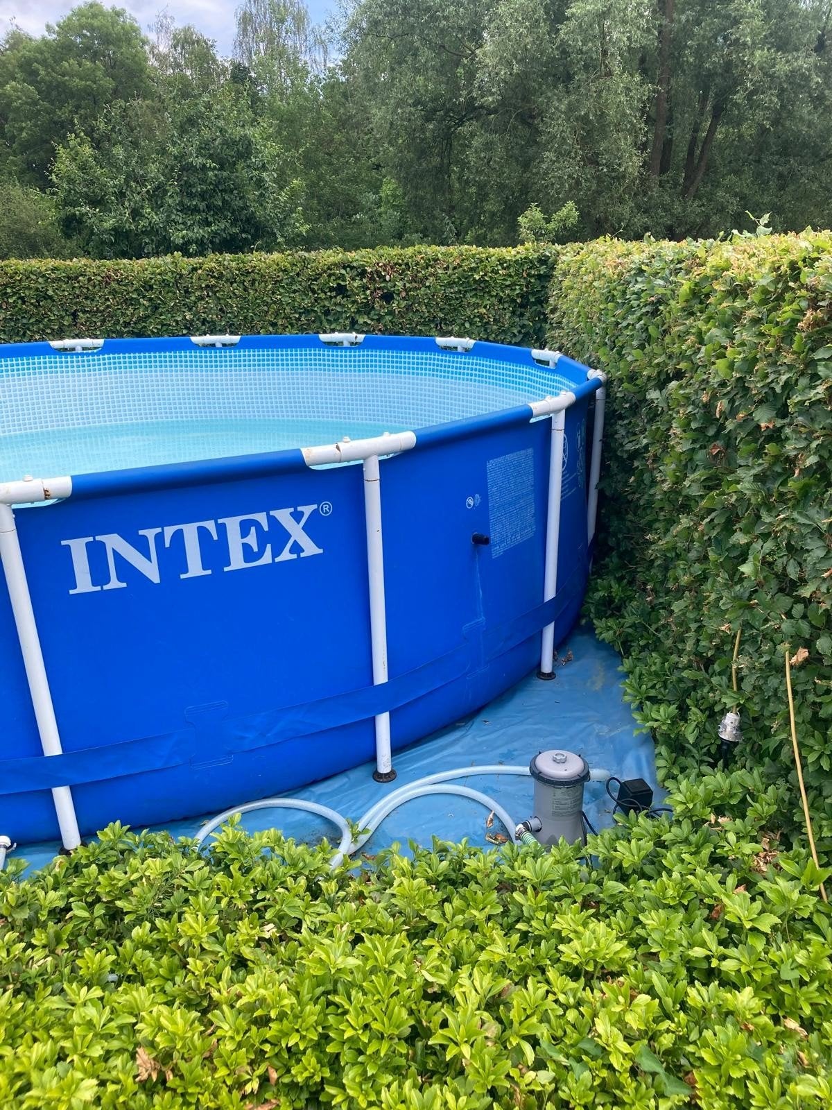 Intex zwembad met filter skimmer en ladder, Tuin en Terras, Zwembaden, Ophalen