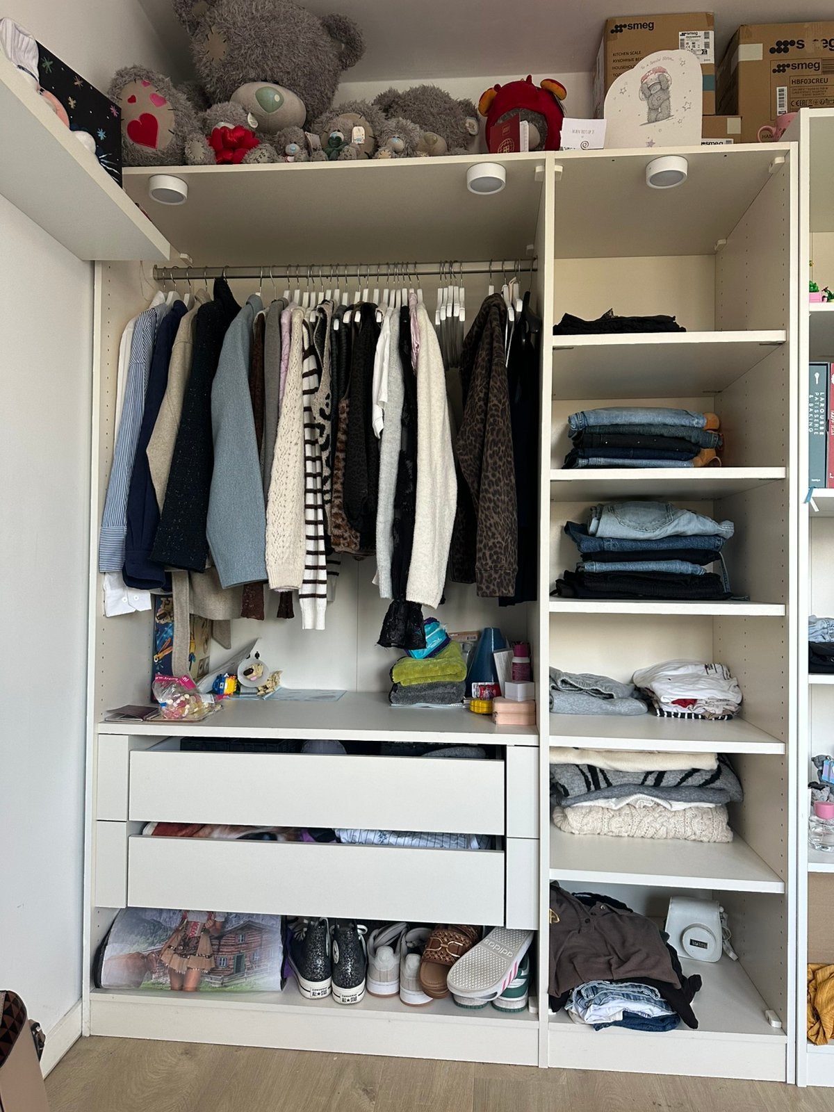 Pax kast, Ophalen, 150 tot 200 cm, Zo goed als nieuw, Met lade(s)