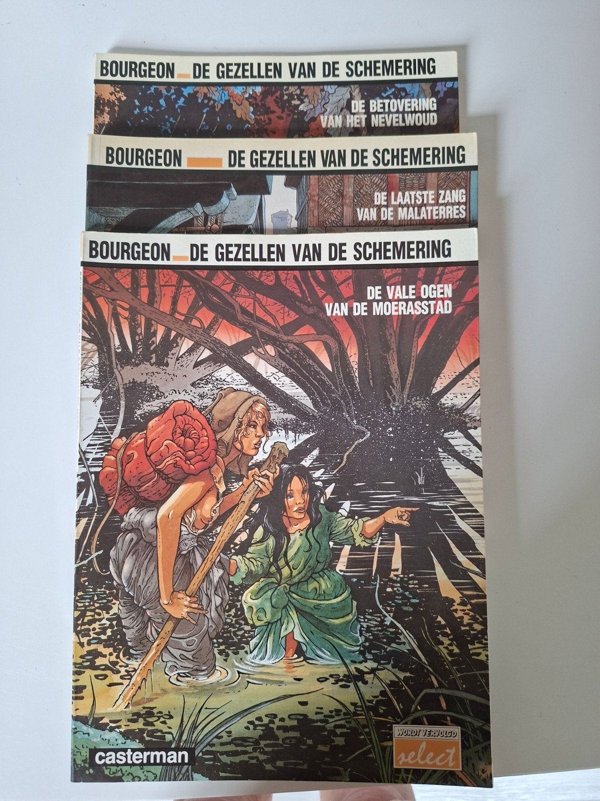 stripreeks " de gezellen van de schemering"., Boeken, Meerdere stripboeken, Bourgeon, Ophalen, Gelezen