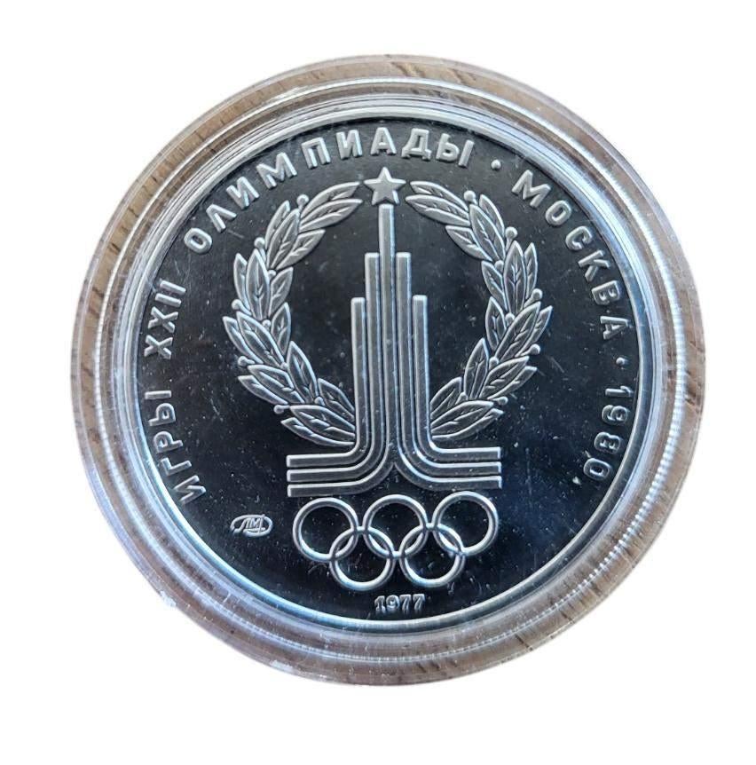 Platina Rusland halve troy ounce munt olympische spelen, Ophalen of Verzenden, Platina