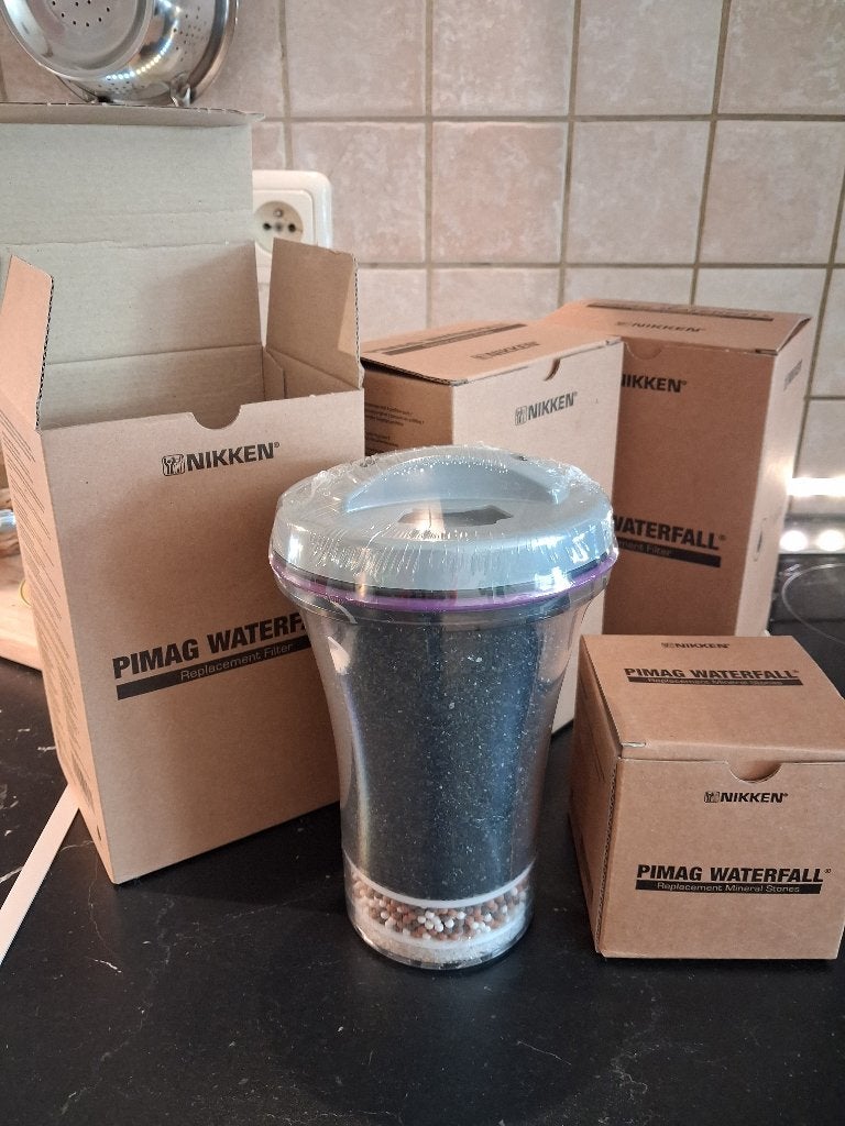 3 Nikken Pimag-filters + minerale stenen, Sport en Fitness, Gezondheidsproducten en Wellness, Nieuw, Ophalen