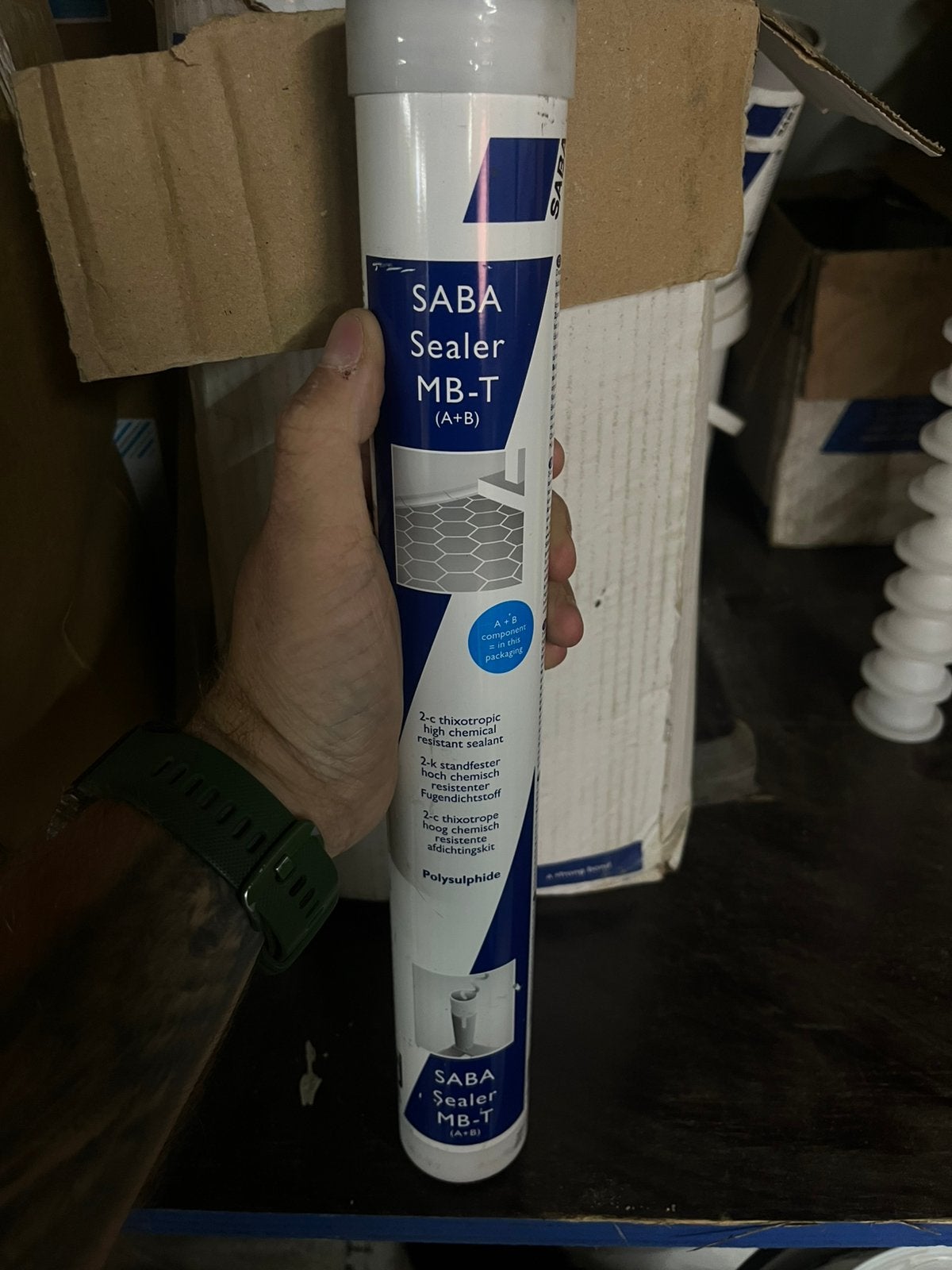SABA Kit (chemisch bestendig), Enlèvement