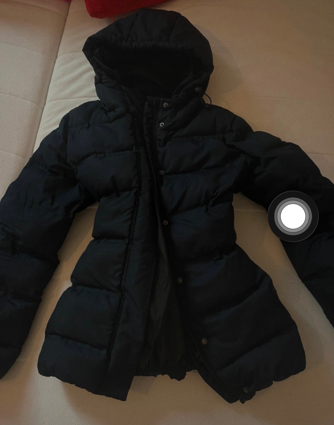 Marineblauwe winterjas Puffer Jacket y2k, Verzenden, Zo goed als nieuw, Maat 36 (S)