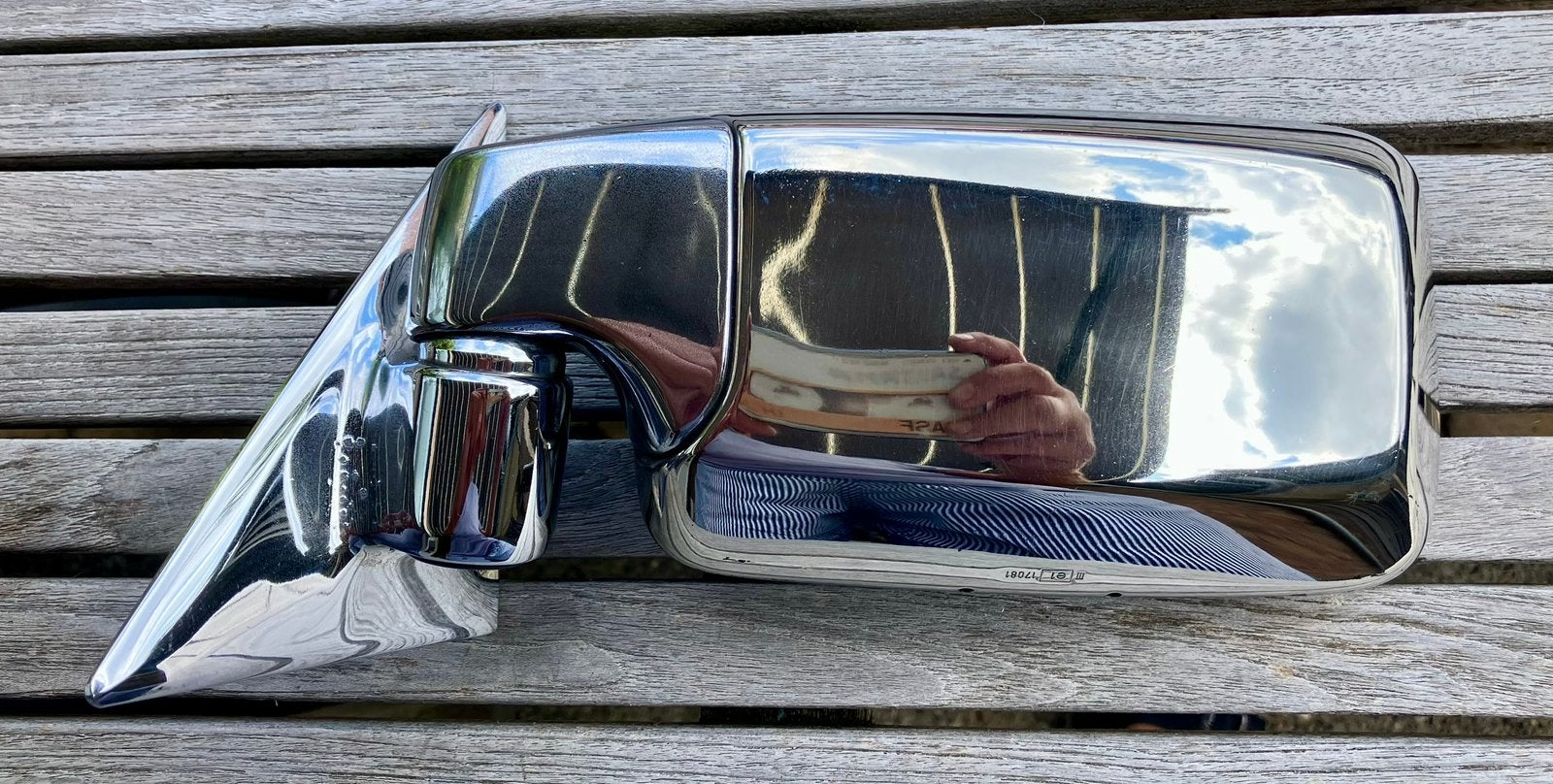 Chrome oldtimer spiegel BMW 5 serie E12, Verzenden, BMW