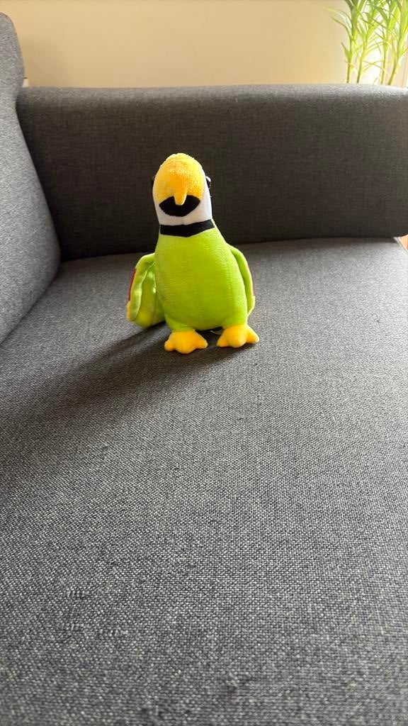 Een papegaaien knuffel, Enlèvement, Comme neuf