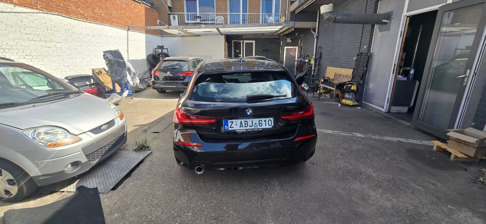 2020 bmw 1 serie  1.5 automaat benzine hagel schade, Automaat, Bedrijf, Te koop, Benzine