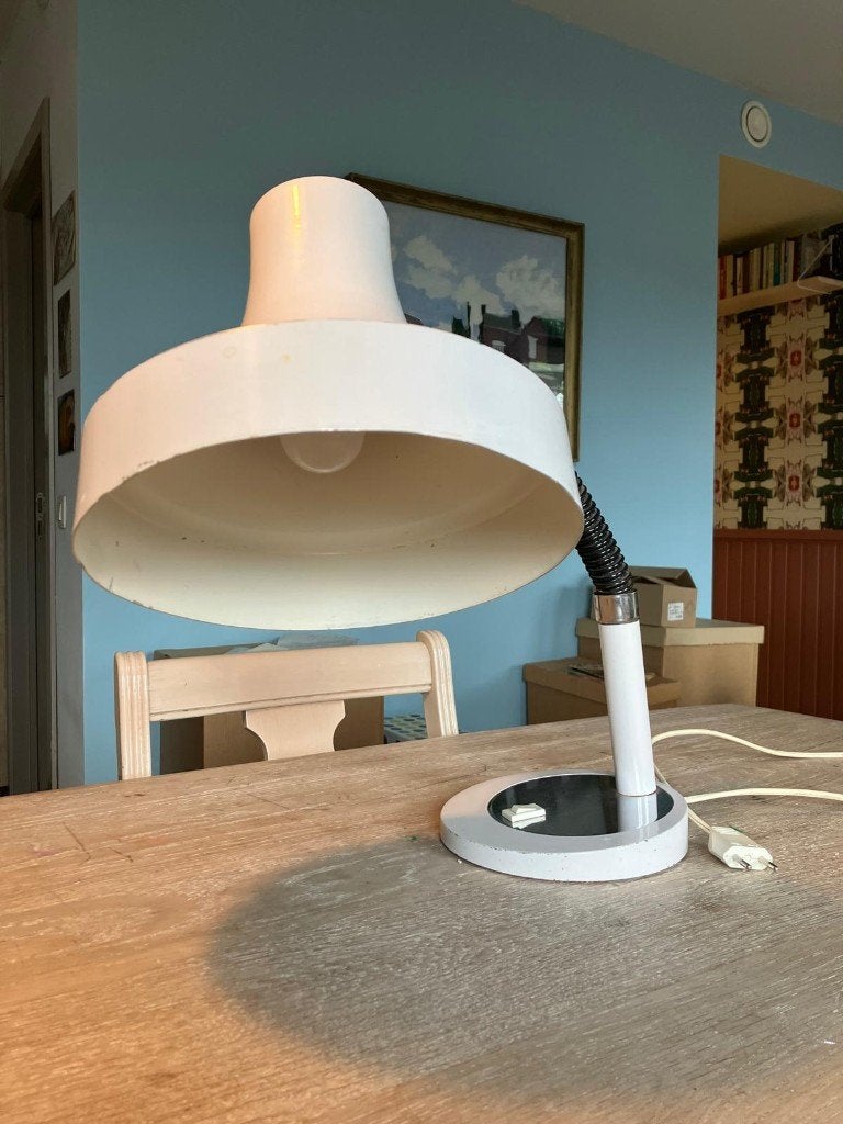 Vintage bureaulamp, Ophalen, Bureaulamp, Gebruikt, Vintage