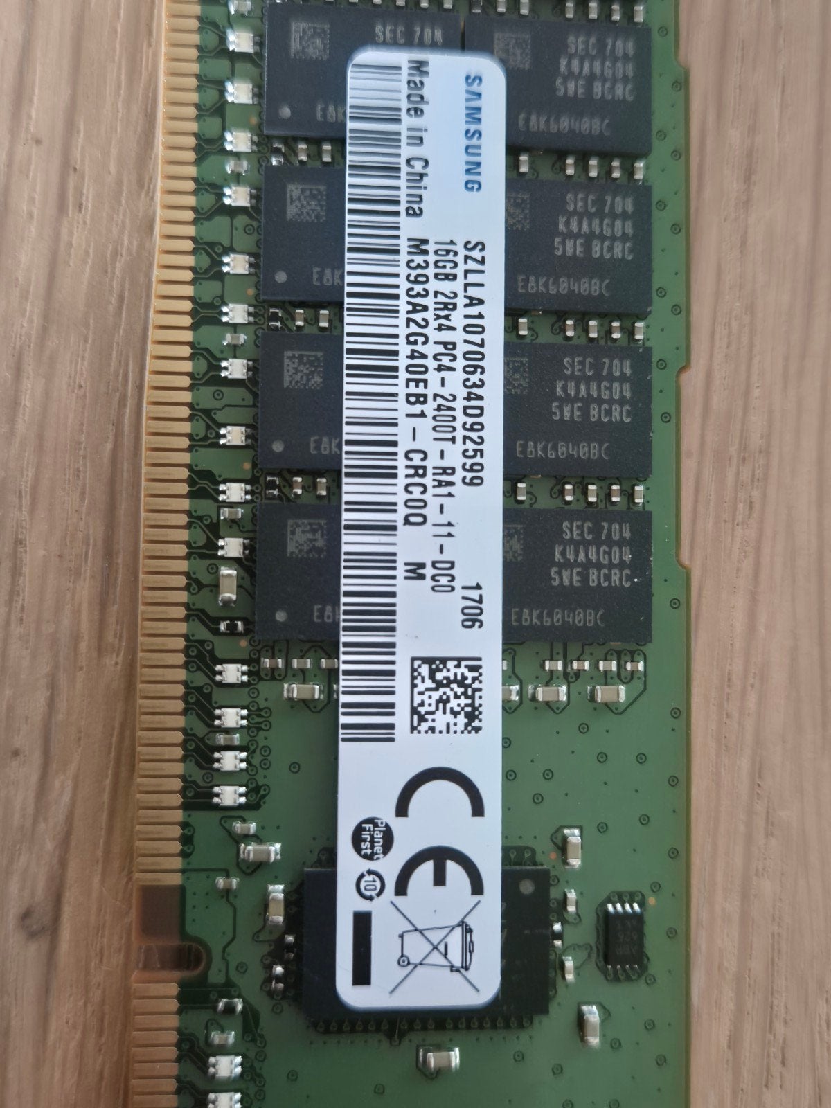 DDR 4 geheugen 16GB  Samsung, Computers en Software, RAM geheugen, Ophalen of Verzenden, Zo goed als nieuw, DDR4, 16 GB