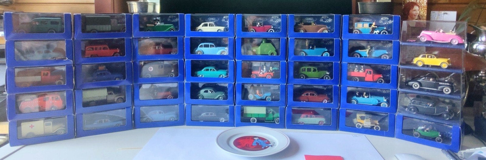 40 x Tintin voiture Tintin voiture 43/1, Hobby & Loisirs créatifs, Voitures miniatures | 1:43, Envoi, Voiture