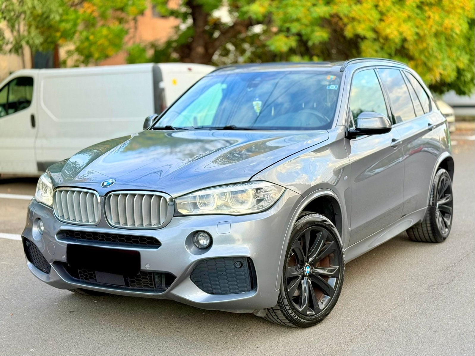 BMW X5 4.0D X-Drive Pack-M, Autos, Cuir, Noir, Automatique, Particulier