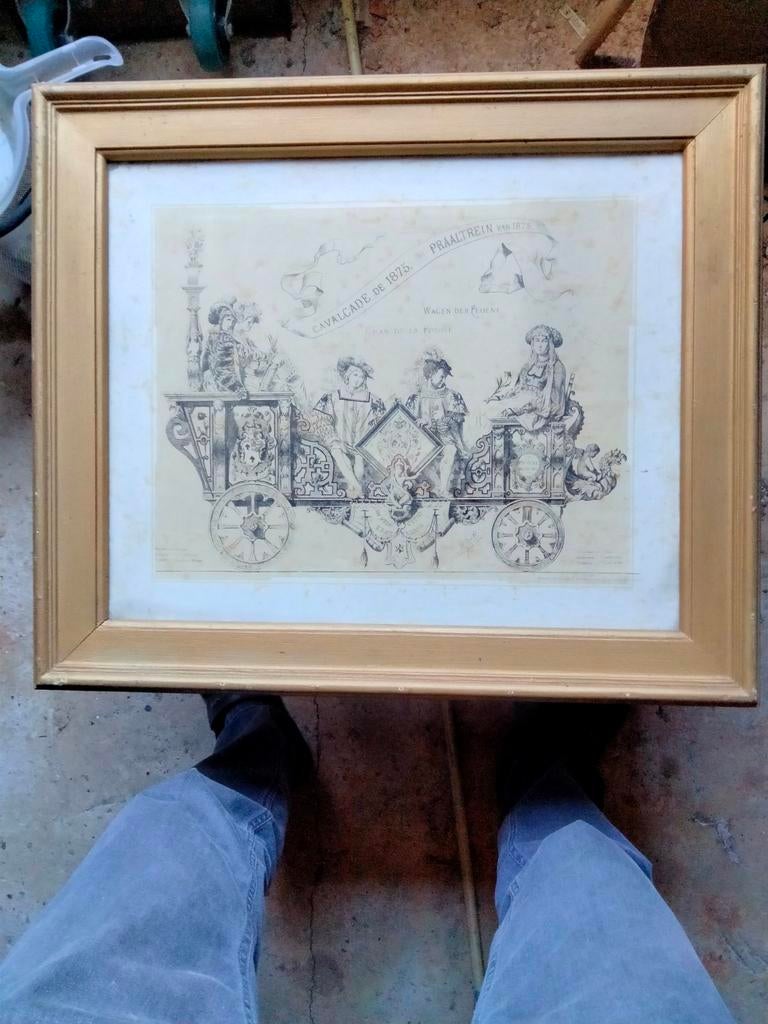 7 litho's van cavalcade van 1875 te Mechelen, Ophalen