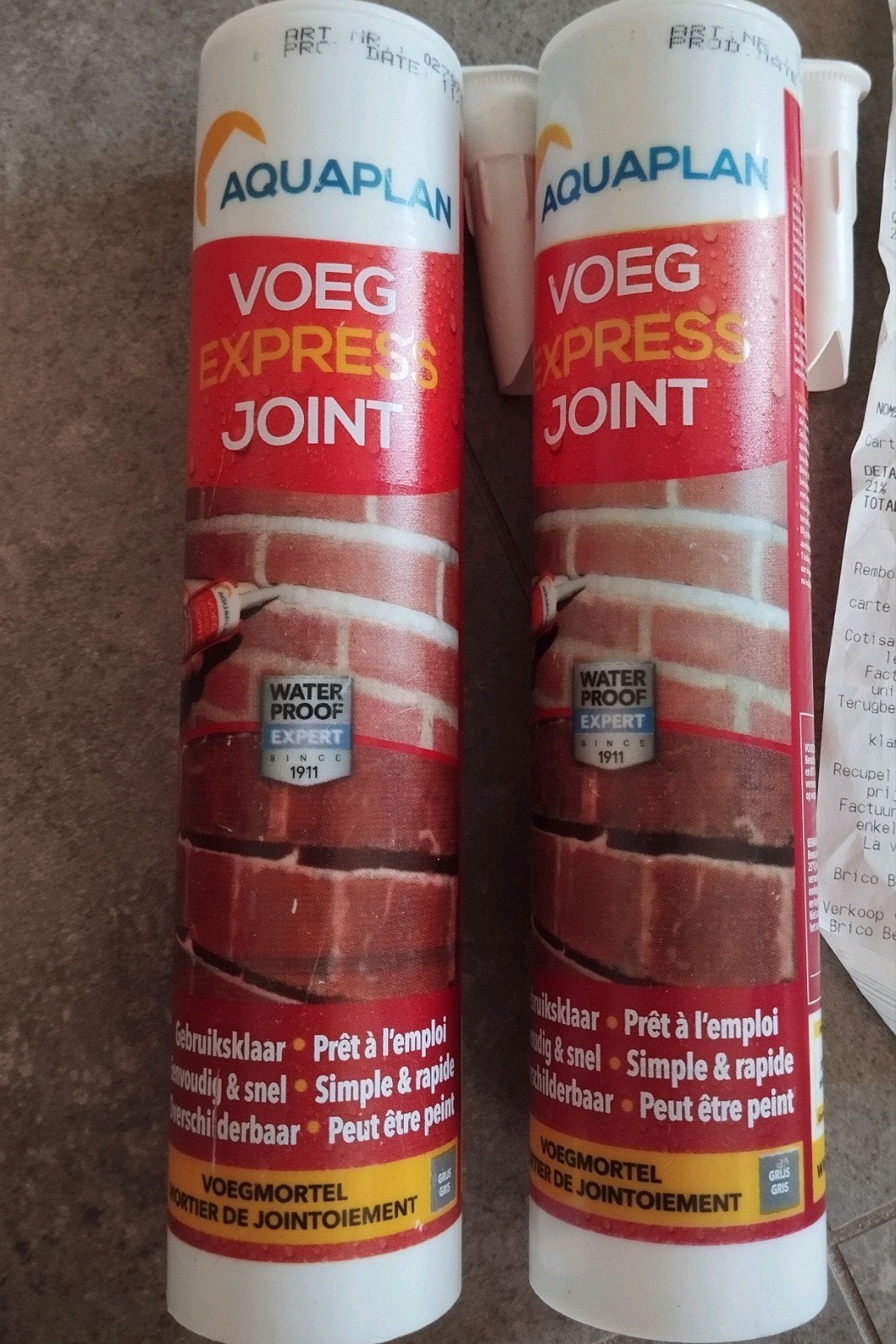 Aquaplan voegmortel "express" - grijs, Ophalen of Verzenden, Nieuw