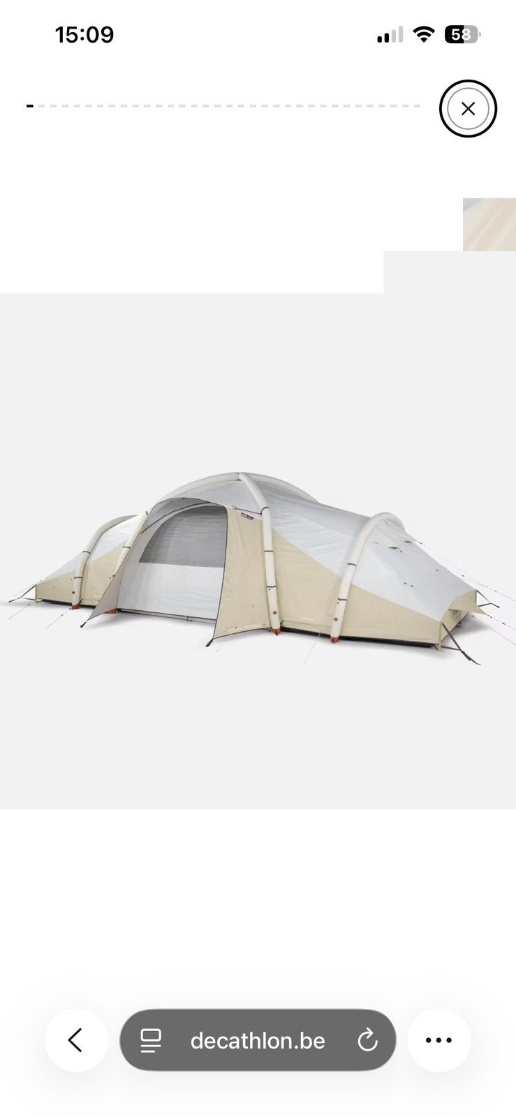 Tent 8 personen, Caravans en Kamperen, Tenten, Ophalen, Zo goed als nieuw