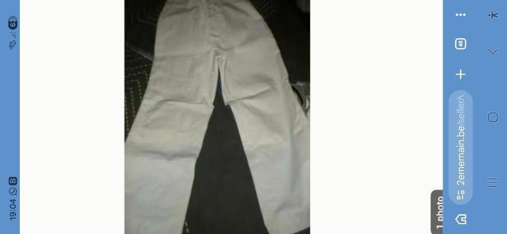 Pantalon blanc garcon pour marches folkloriques, Enlèvement ou Envoi, Comme neuf, Blanc