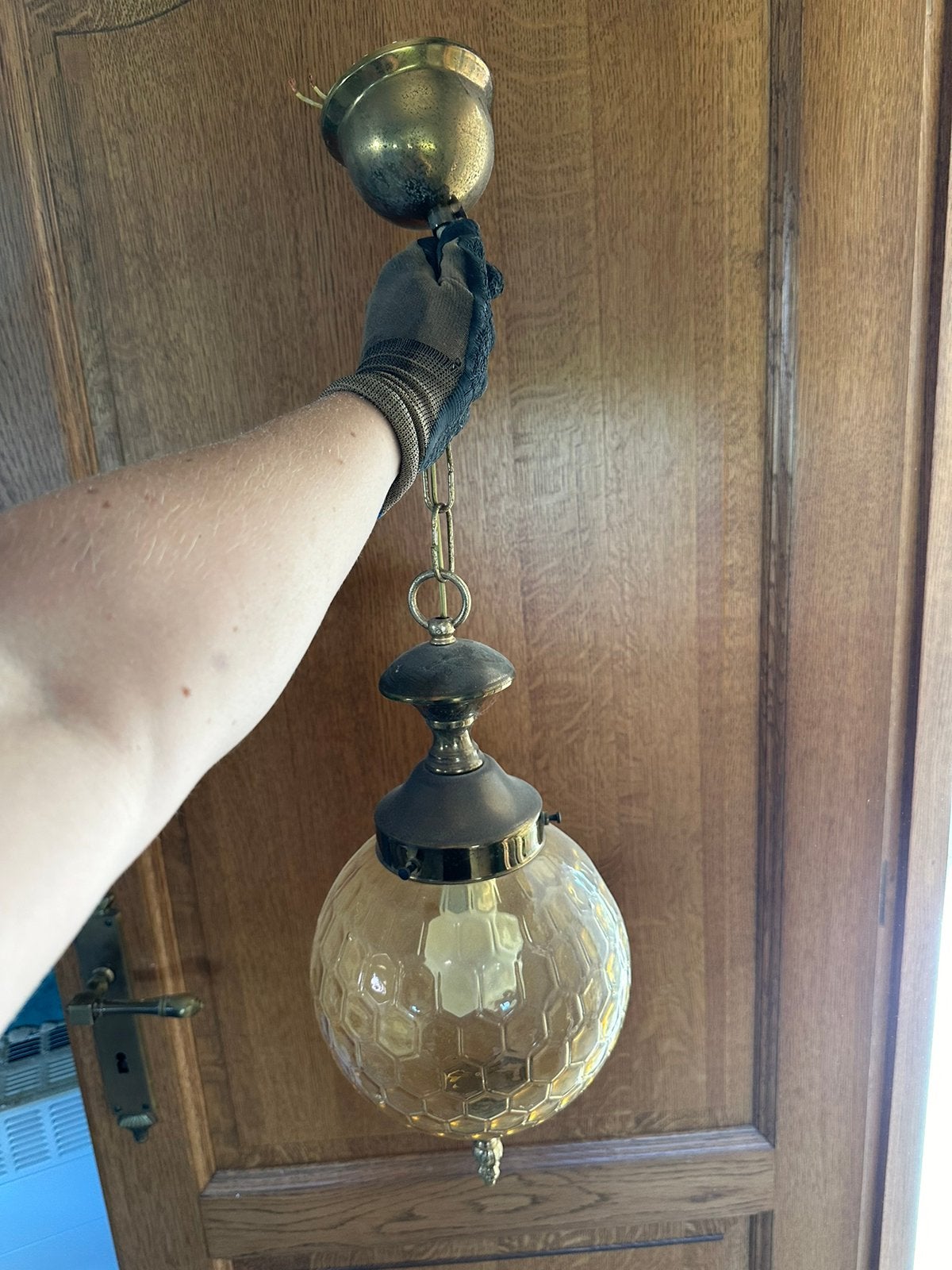 Vintage luster, Huis en Inrichting, Lampen | Wandlampen, Ophalen, Zo goed als nieuw