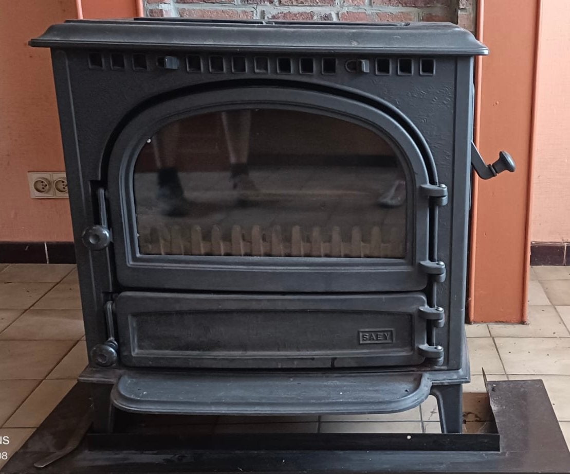 Hout- en koolkachel, Huis en Inrichting, Kachels, Ophalen, Gebruikt, Overige brandstoffen, Vrijstaand