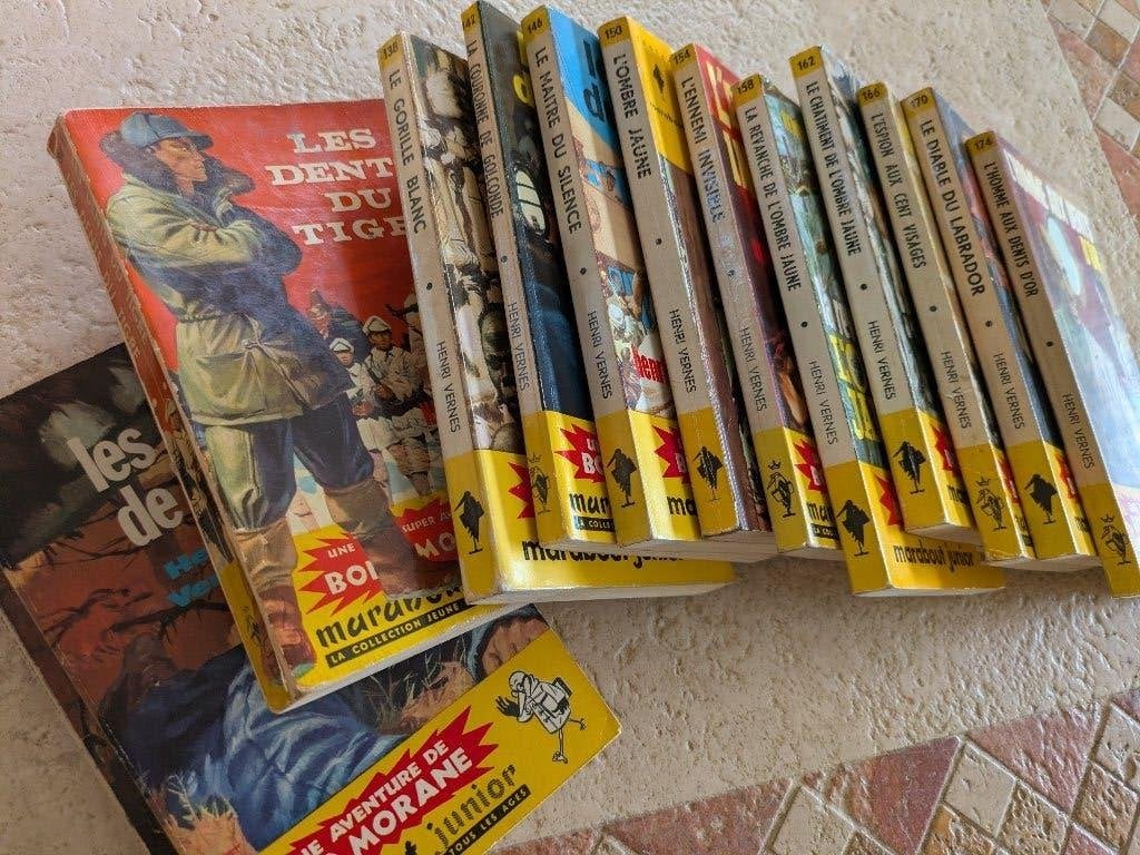Lot - 13 marabouts "junior" bob Morane (H. Vernes) pour 15€., Livres, Fantastique, Envoi, Utilisé, Henri Vernes.