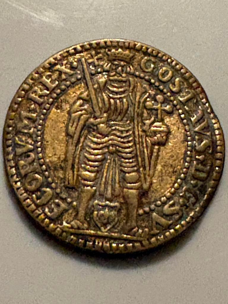 Munt GYLLEN - Gustav I. Vasa, 1528, Ophalen of Verzenden, Overige landen, Losse munt