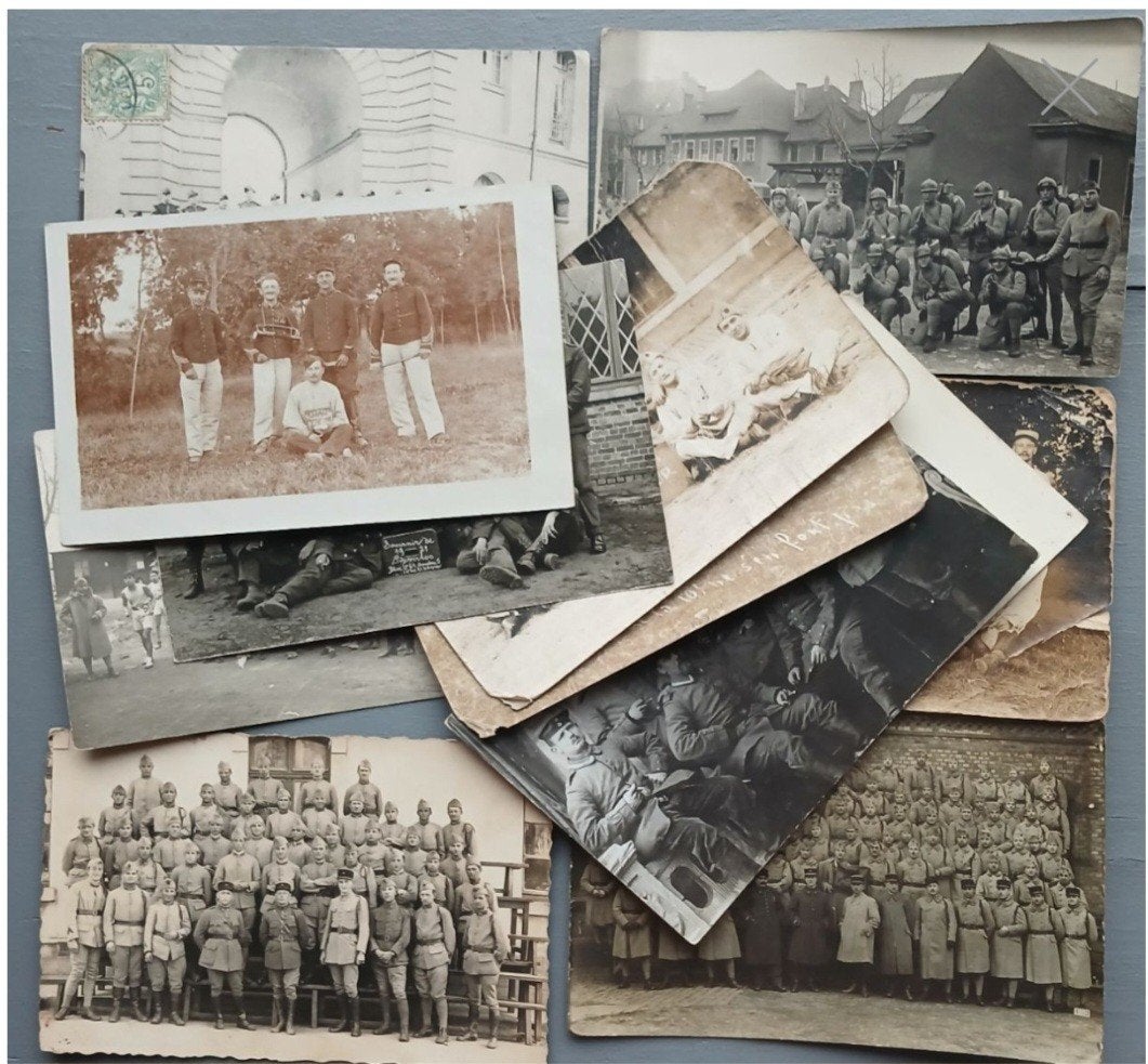 lot 12x cpa photo véritable militaria de groupe camps soldat, Enlèvement ou Envoi, 1920 à 1940, Non affranchie, Politique et Histoire