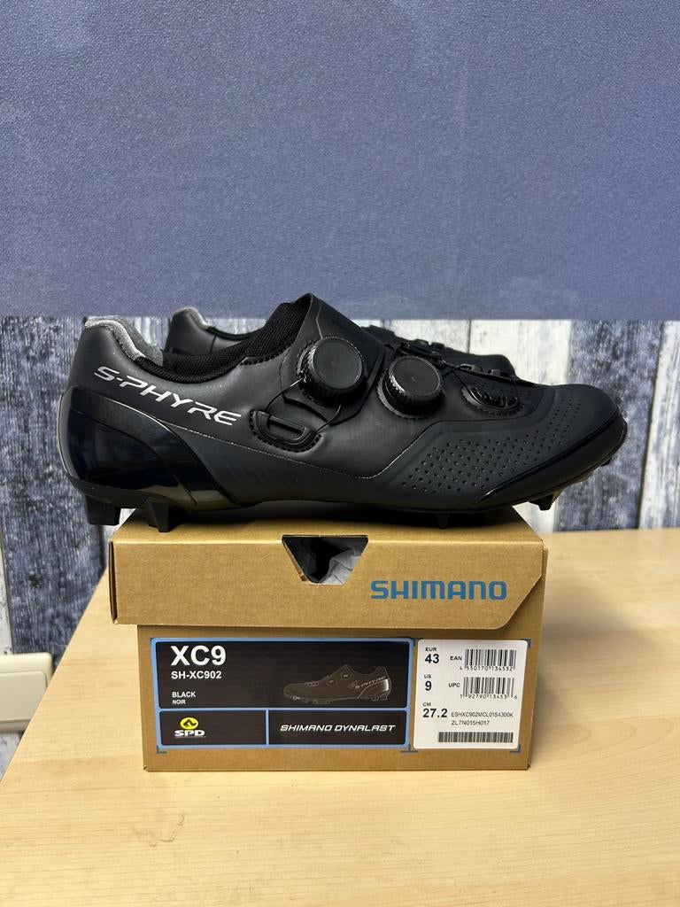NEW Black Shimano S-phyre XC9 MTB/CX shoes size 43, Neuf, Enlèvement ou Envoi, Chaussures de sport, Noir