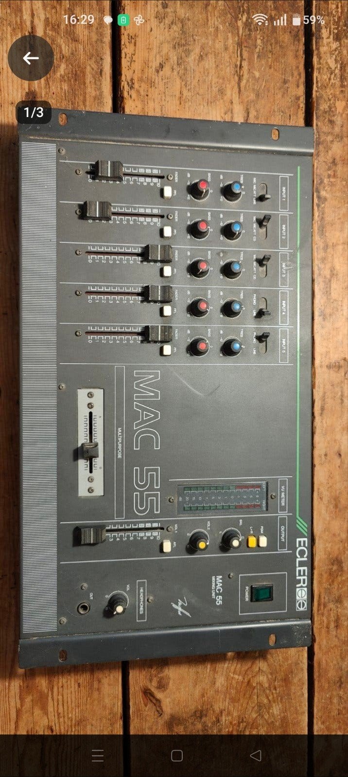 Mengpaneel Ecler Mac 55
Niet getest.
Wel in deftige staat., Muziek en Instrumenten, Ophalen, Gebruikt, 5 tot 10 kanalen, Microfooningang
