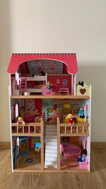 Houten Poppenhuis, Ophalen, Gebruikt, Poppenhuis