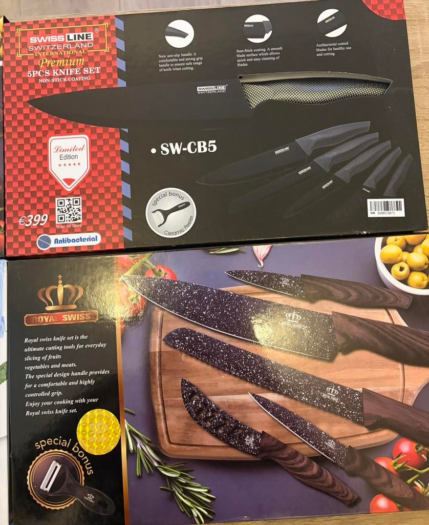 ROYAL SWISS keukenmessen, Huis en Inrichting, Keuken | Bestek, Nieuw, Ophalen of Verzenden, Los bestek, Inox of Chroom