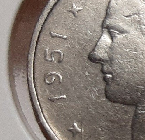 Belgique — 1 franc — 1951 Fr. (Réf 075)., Timbres & Monnaies, Enlèvement ou Envoi, Métal, Monnaie en vrac