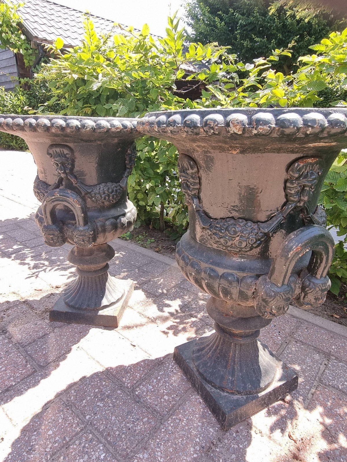 2 antieke tuinvazen, Tuin en Terras, Tuinvazen, Ophalen