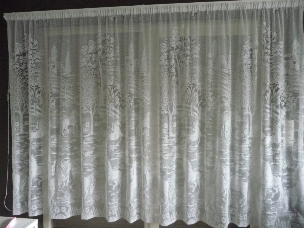 rideau avec motif chevaux, Autres marques, 186 cm, Enlèvement, 396 cm