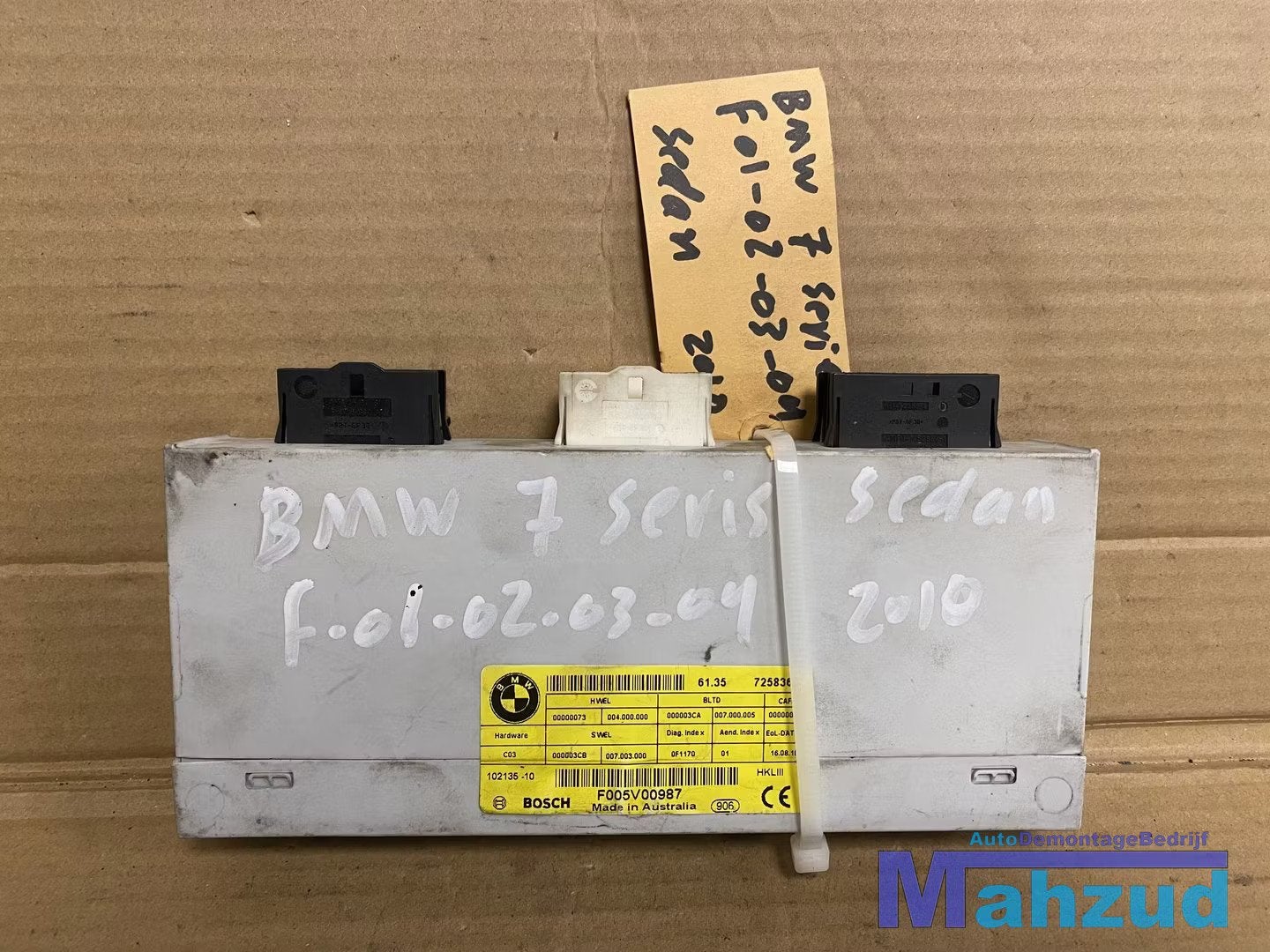 BMW 5 7 SERIE F10 F01 Achterklep module 7258363 61357258363, Auto-onderdelen, Petuelring 130
80788  Munich, DE, Gebruikt, Deur