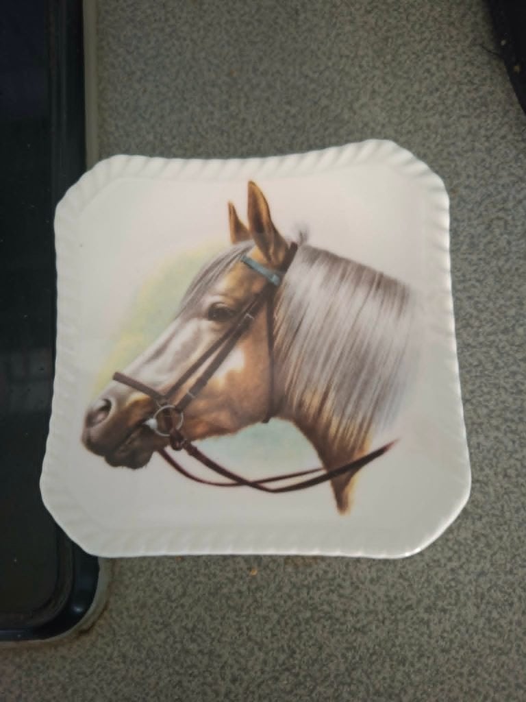 Vintage sierbord / Palomino Paard, Ophalen of Verzenden