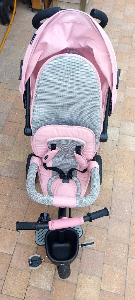 Kinderkraft AVEO 6-in-1 driewieler roze – zeer goede staat, Ophalen, Zo goed als nieuw, Kinderkraft, Verstelbare zitting