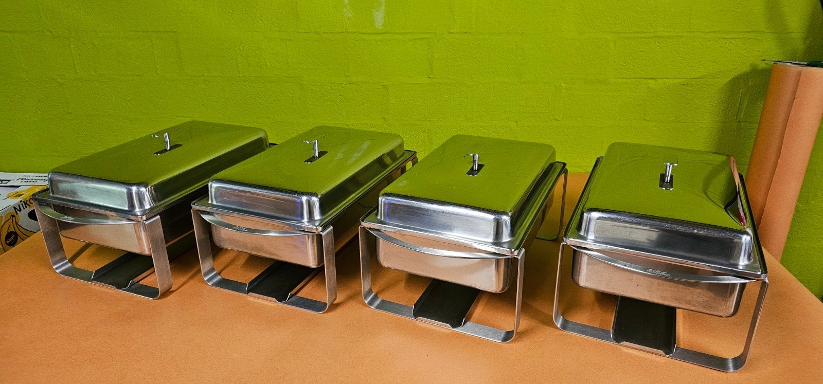 Chafing dishes (set van 4) luxe buffet, Ophalen