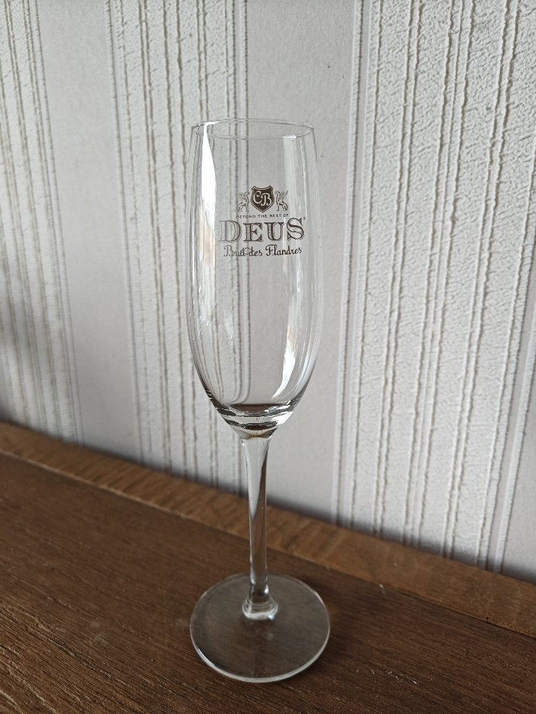 DeuS Brut des Flandres bierglas flûte, Ophalen of Verzenden, Zo goed als nieuw, Glas of Glazen, Overige merken