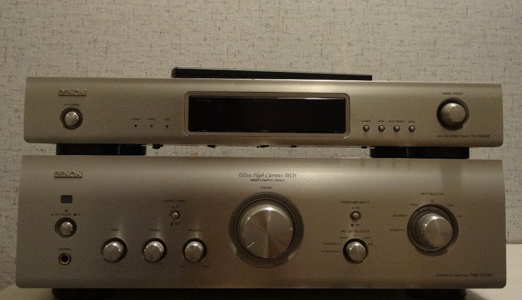 Denon PMA-1510AE + TU-1500AE topversterker 2 trafos 15kg, Audio, Tv en Foto, Versterkers en Ontvangers, Denon, Ophalen of Verzenden