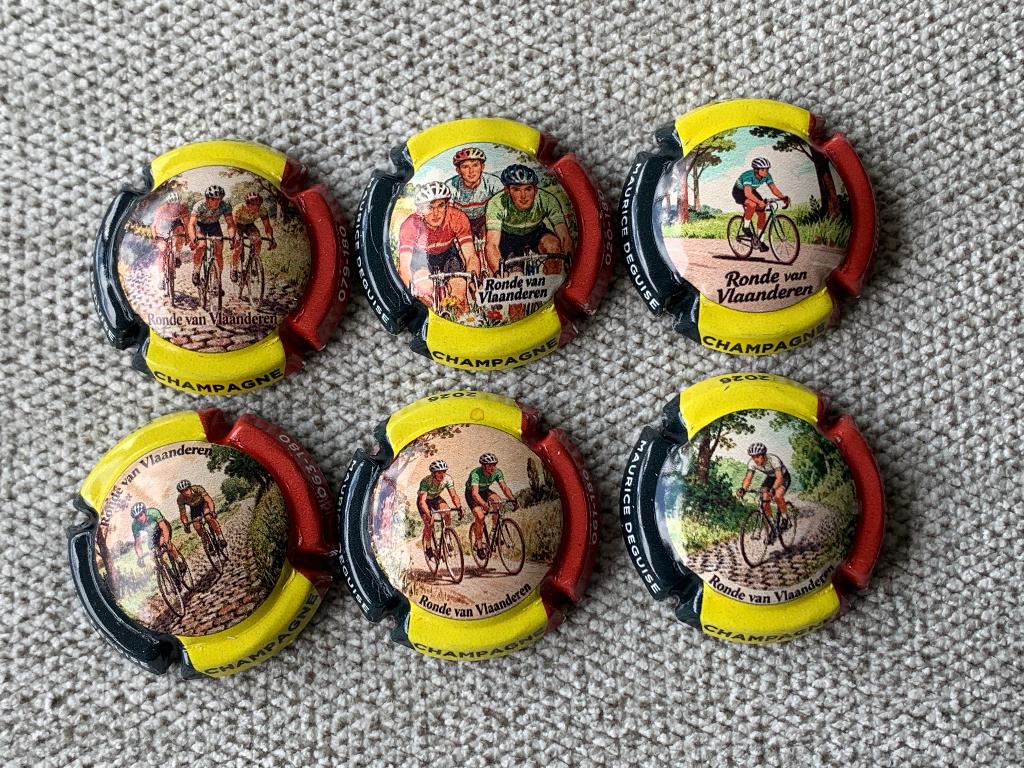 6 champagne capsules Maurice deguise “Ronde 2026”, Verzamelen, Ophalen of Verzenden