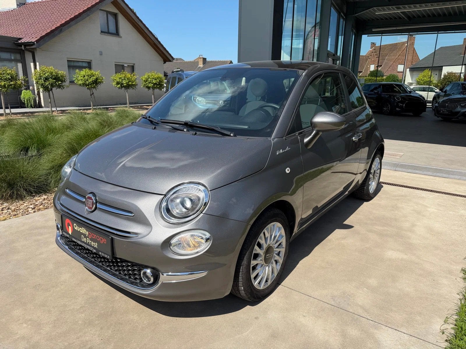 Fiat 500 AppConnnect, PDC A, CruiseControl, Leder, airco, Bl, Cuir, Argent ou Gris, Achat, Entreprise