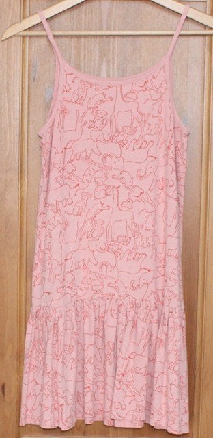 Robe rose La Redoute à imprimé animaux – T. 152, Enfants & Bébés, Vêtements enfant | Taille 152, Comme neuf, Fille, Robe ou Jupe