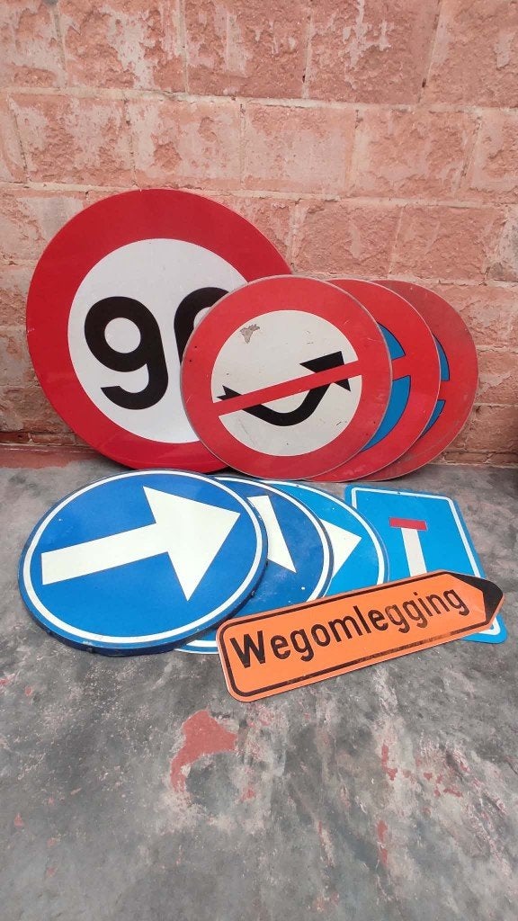Verkeersborden - werfborden, Ophalen, Reclamebord