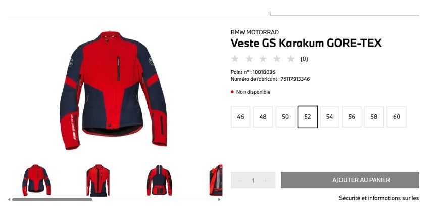 Veste BMW Motorrad GS, Enlèvement, Seconde main, Manteau | tissu, BMW Mottorad