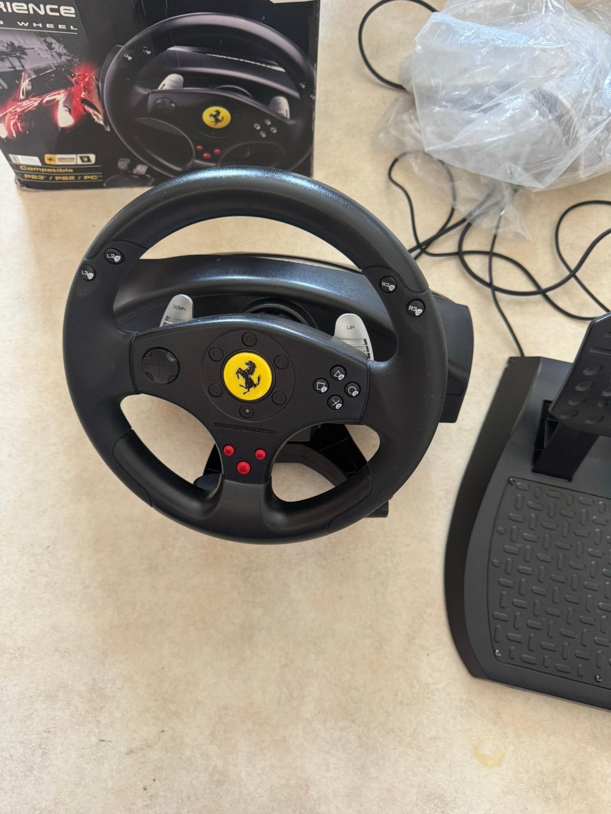 Thrustmaster Ferrari GT Racing Wheel, Games en Spelcomputers, Ophalen, Gebruikt, Controller, PlayStation 2
