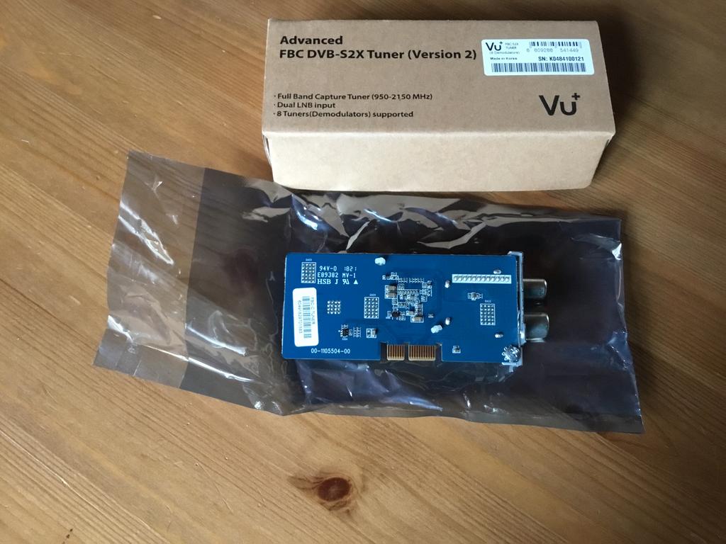 Vu+ FBC DVB-S2X kabel Tuner, TV, Hi-fi & Vidéo, Tuners, Comme neuf, Envoi
