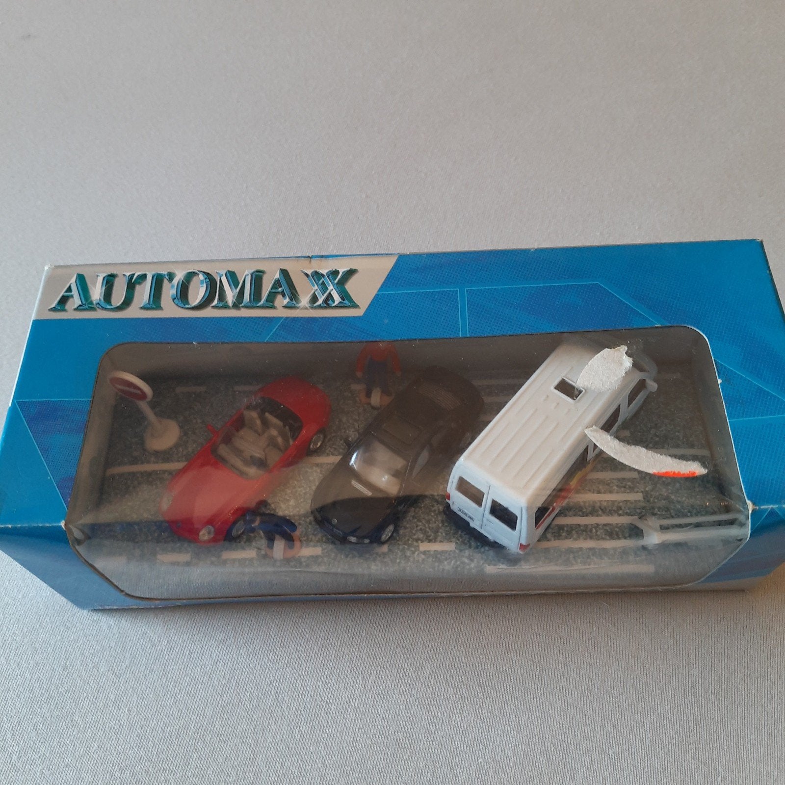 AUTOMAX-JOYCITY*1:72*SET 3 AUTO´S+FIGUREN*NIEUW*MINT IN BOX, Ophalen, Nieuw, Auto, Overige merken