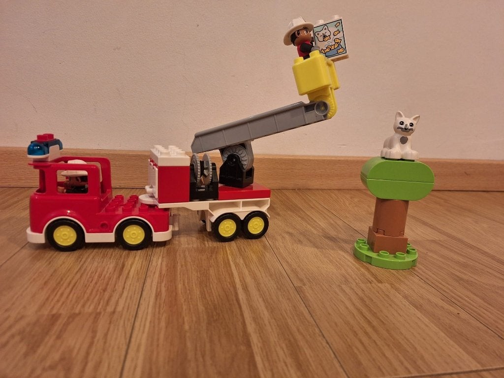 Lego Duplo Brandweer, Kinderen en Baby's, Ophalen, Zo goed als nieuw, Duplo, Complete set