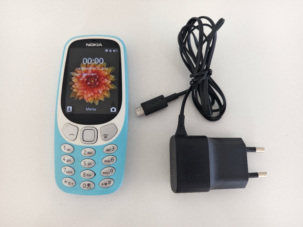 Nokia 3310 (2017) – azuur blauw – Inclusief Oplader –, Télécoms, Enlèvement ou Envoi, Comme neuf, Bleu